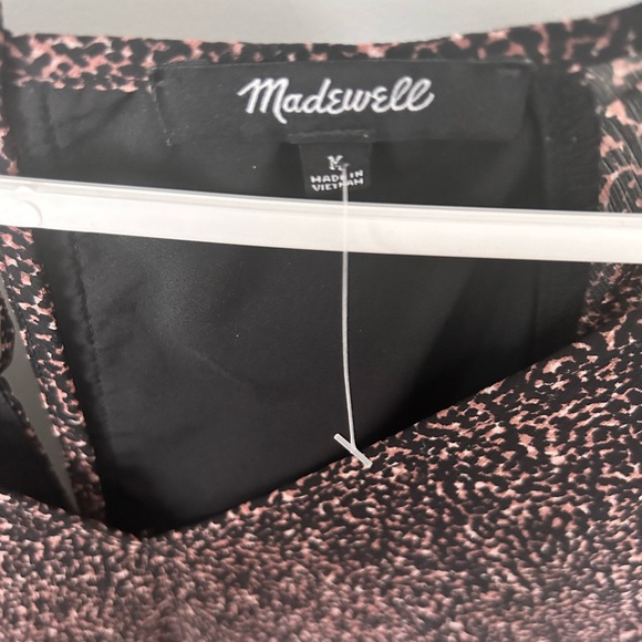 Madewell Crinkle Georgette V-Neck Babydoll Dress in Brushed Texture - Picture 5 of 8